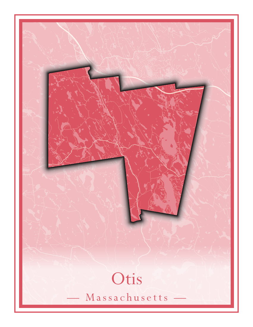 Massachusetts Towns - Street Map (Otis - Paxton)