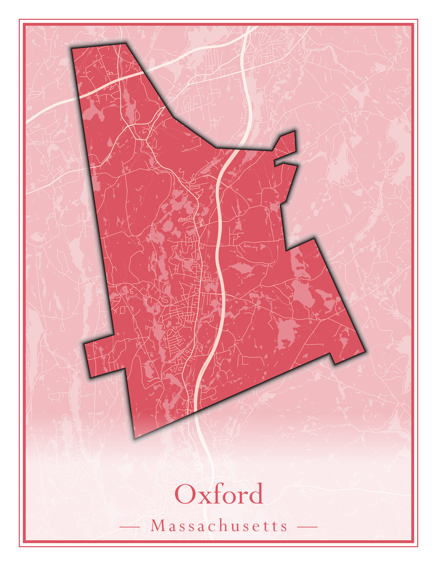 Massachusetts Towns - Street Map (Otis - Paxton)