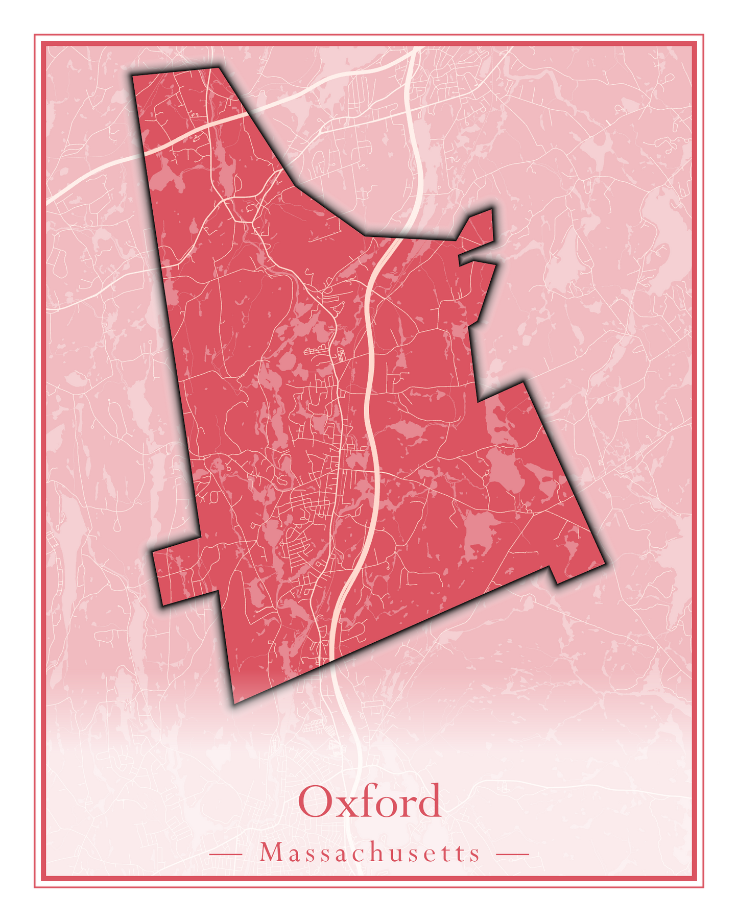 Massachusetts Towns - Street Map (Otis - Paxton)