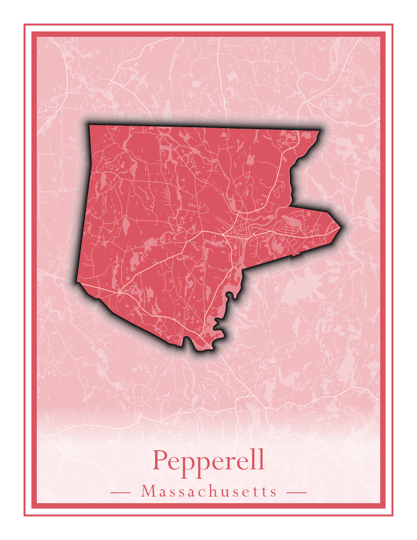 Massachusetts Towns - Street Map (Peabody - Pepperell)