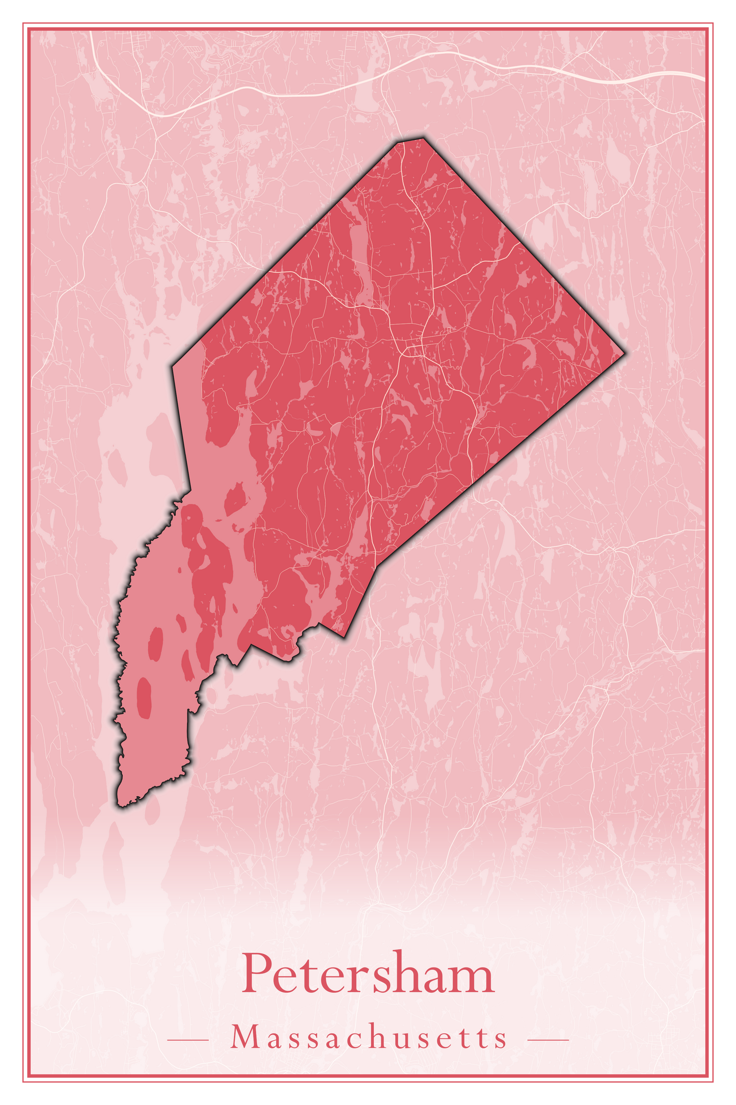 Massachusetts Towns - Street Map (Peru - Pittsfield)