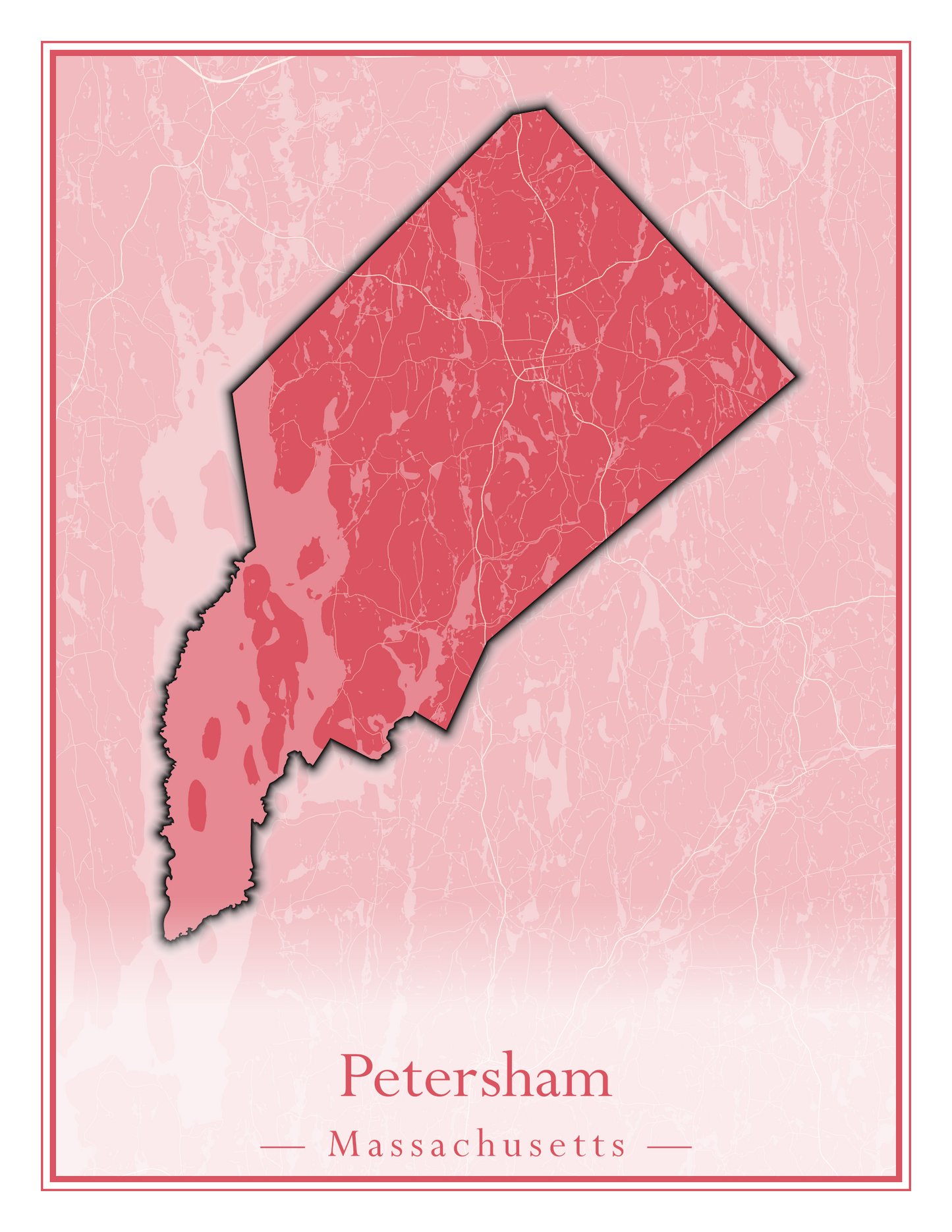 Massachusetts Towns - Street Map (Peru - Pittsfield)