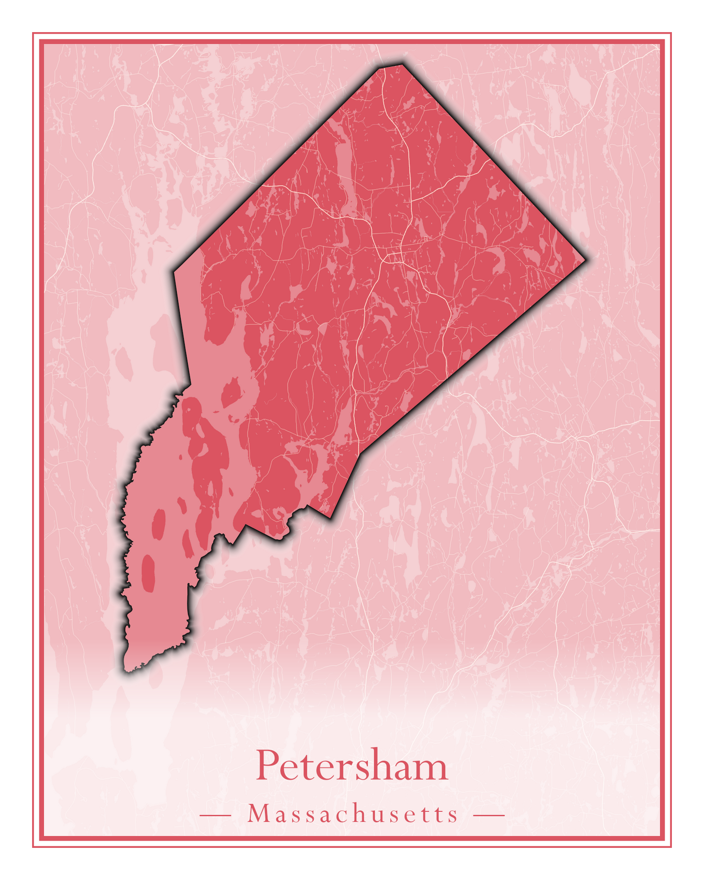 Massachusetts Towns - Street Map (Peru - Pittsfield)