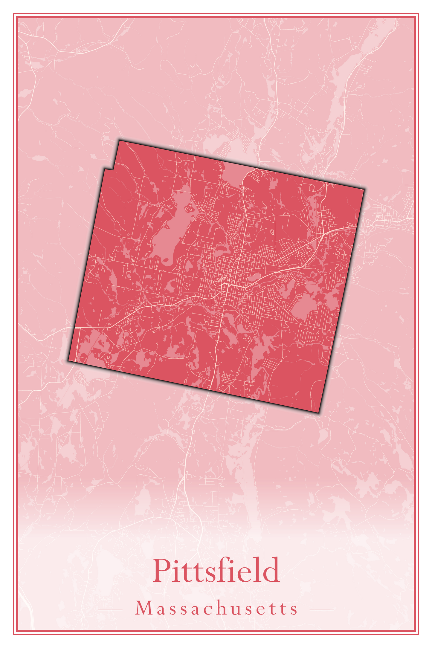 Massachusetts Towns - Street Map (Peru - Pittsfield)