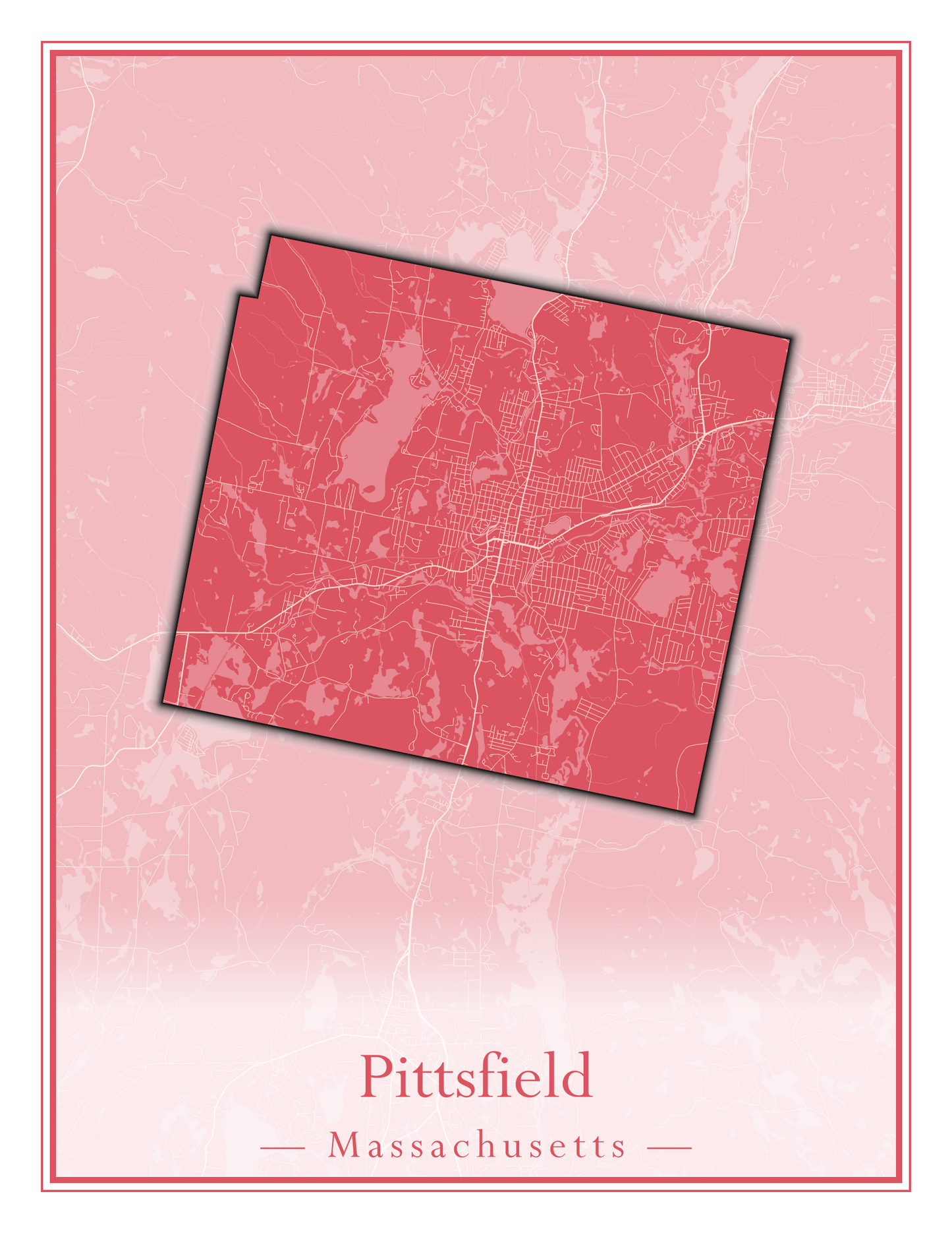 Massachusetts Towns - Street Map (Peru - Pittsfield)