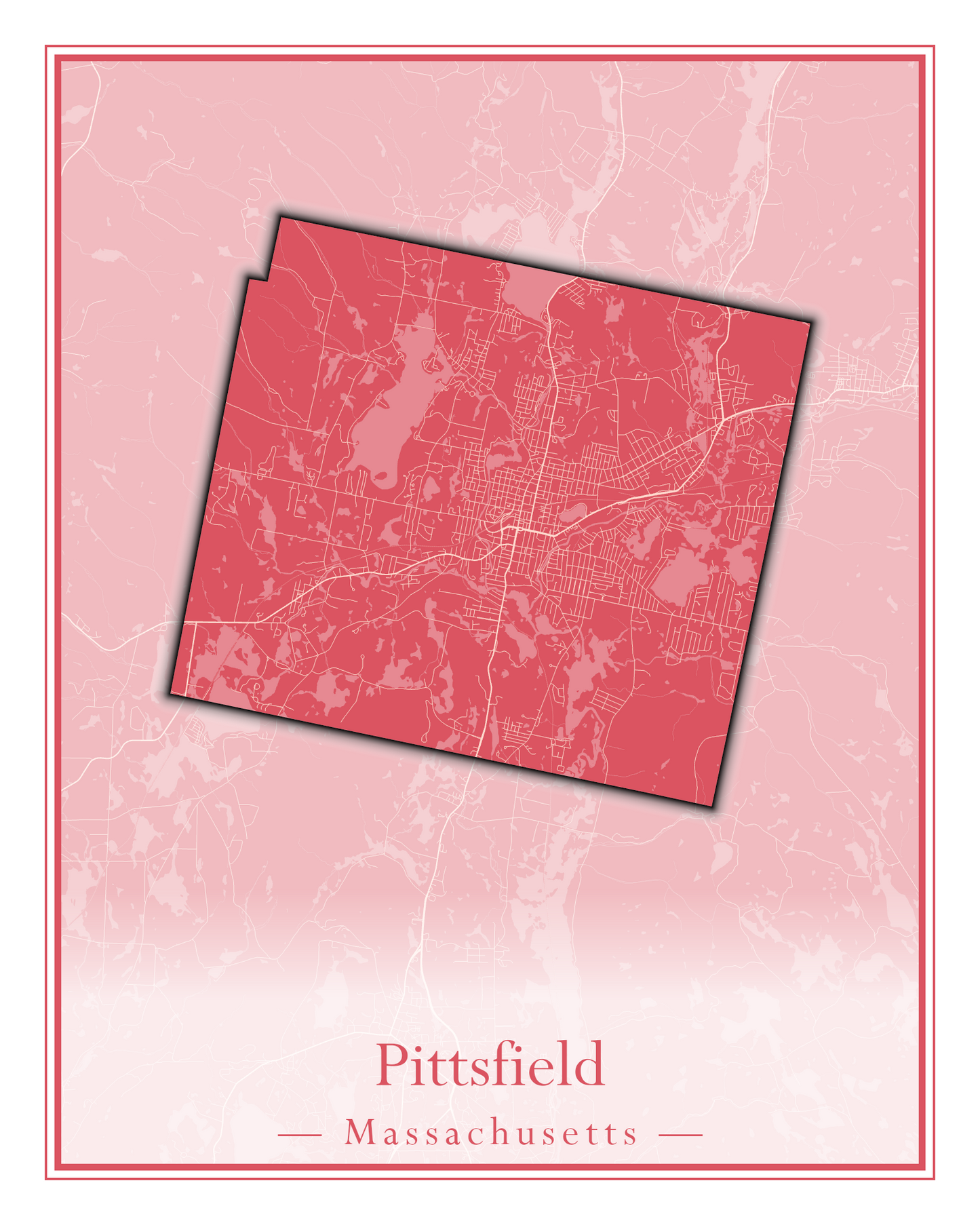 Massachusetts Towns - Street Map (Peru - Pittsfield)