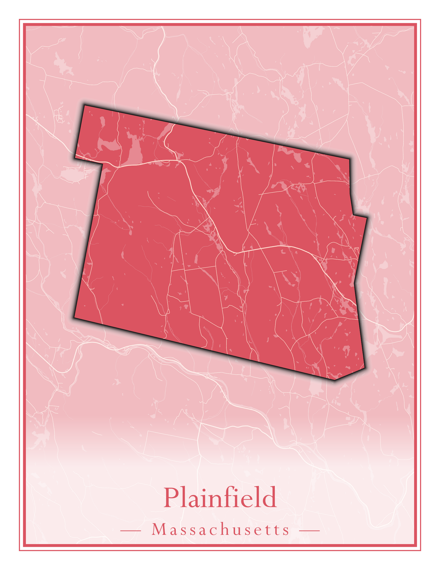 Massachusetts Towns - Street Map (Plainfield - Plympton)