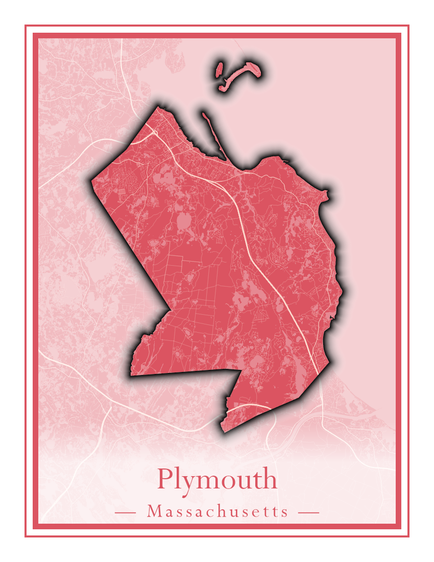 Massachusetts Towns - Street Map (Plainfield - Plympton)