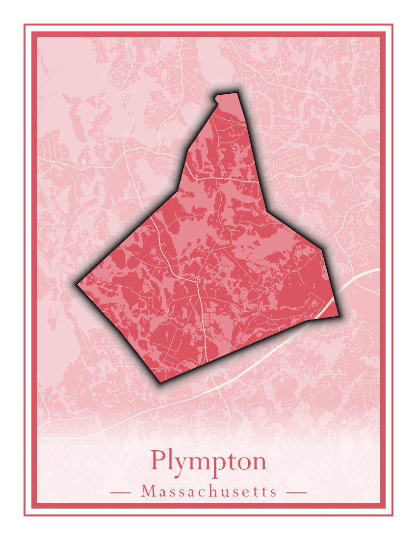 Massachusetts Towns - Street Map (Plainfield - Plympton)