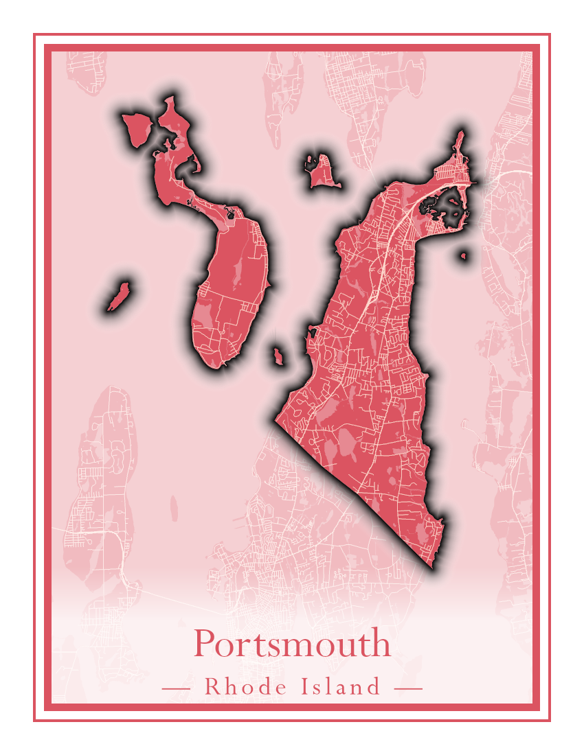 Rhode Island Towns - Street Map (North Smithfield - Providence)