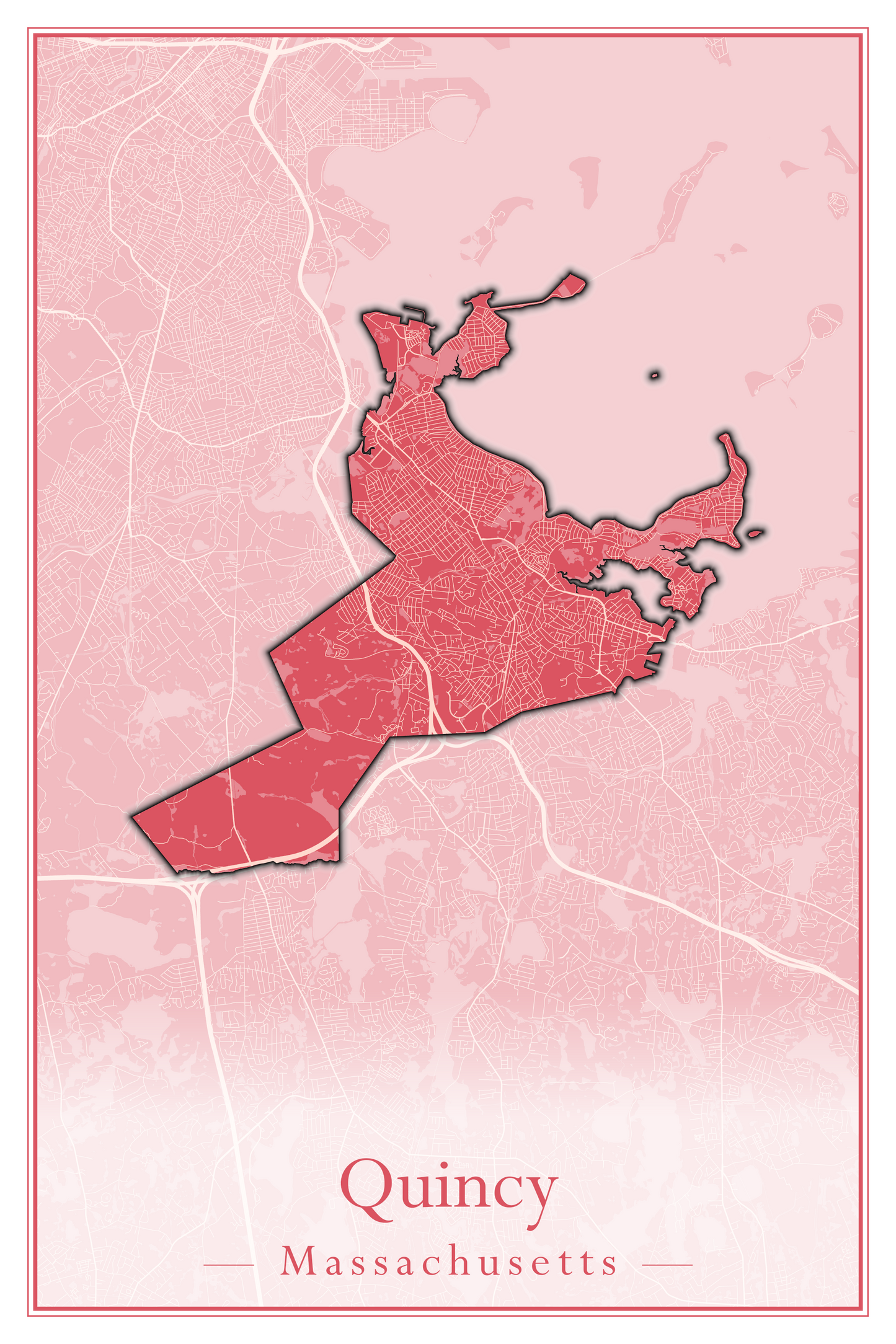 Massachusetts Towns - Street Map (Princeton - Randolph)