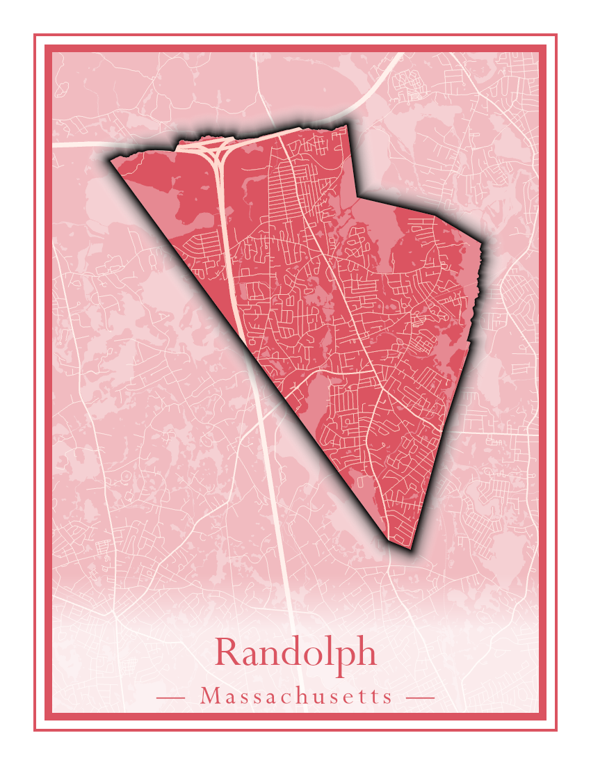 Massachusetts Towns - Street Map (Princeton - Randolph)