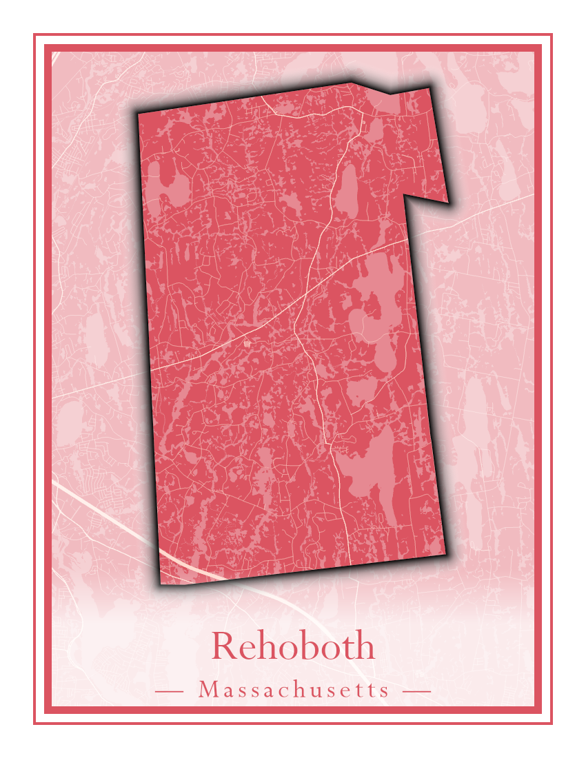 Massachusetts Towns - Street Map (Raynham - Revere)