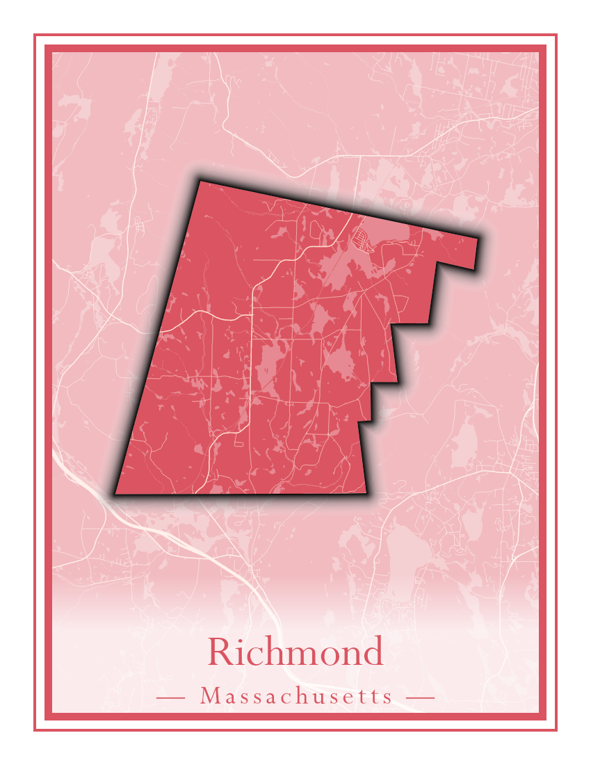 Massachusetts Towns - Street Map (Richmond - Rockport)