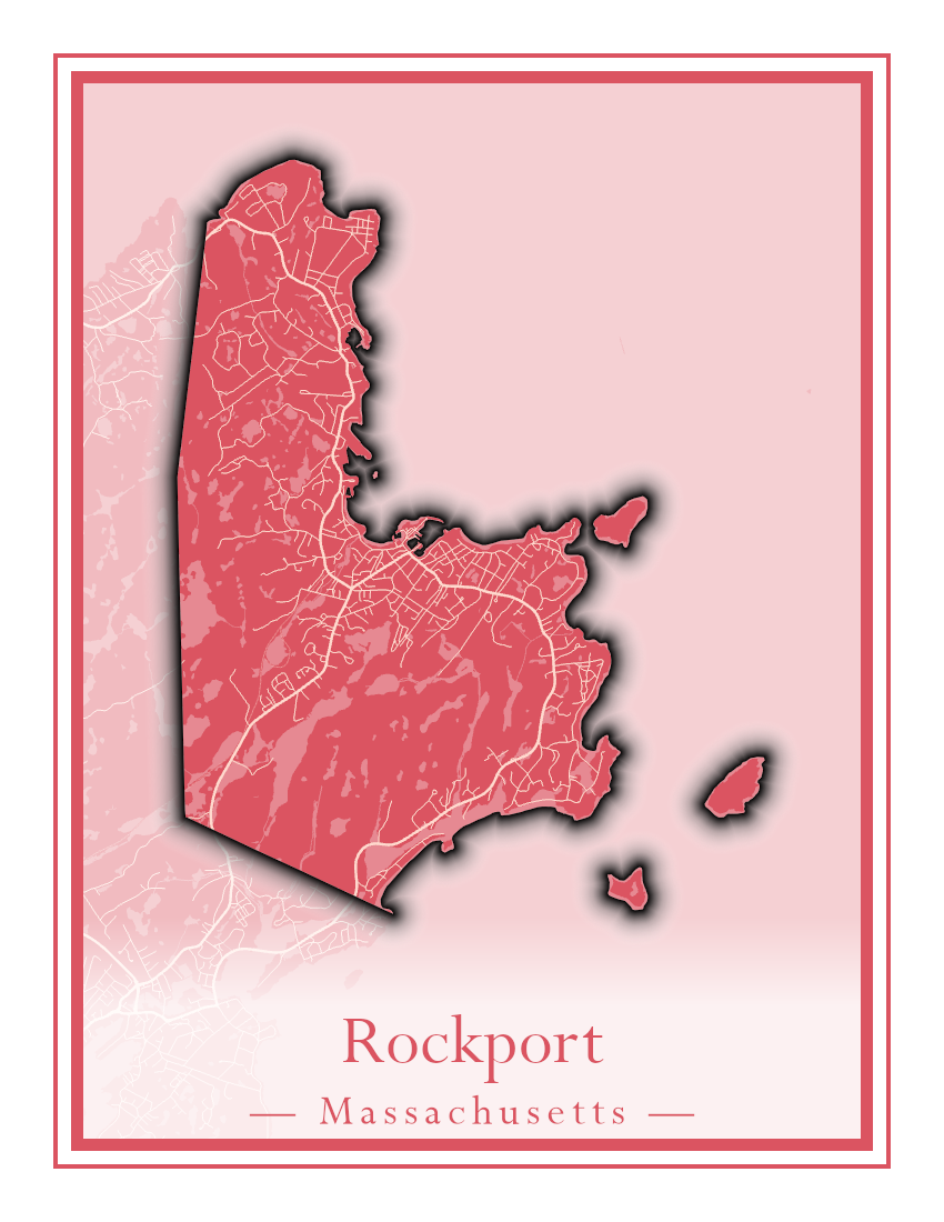 Massachusetts Towns - Street Map (Richmond - Rockport)