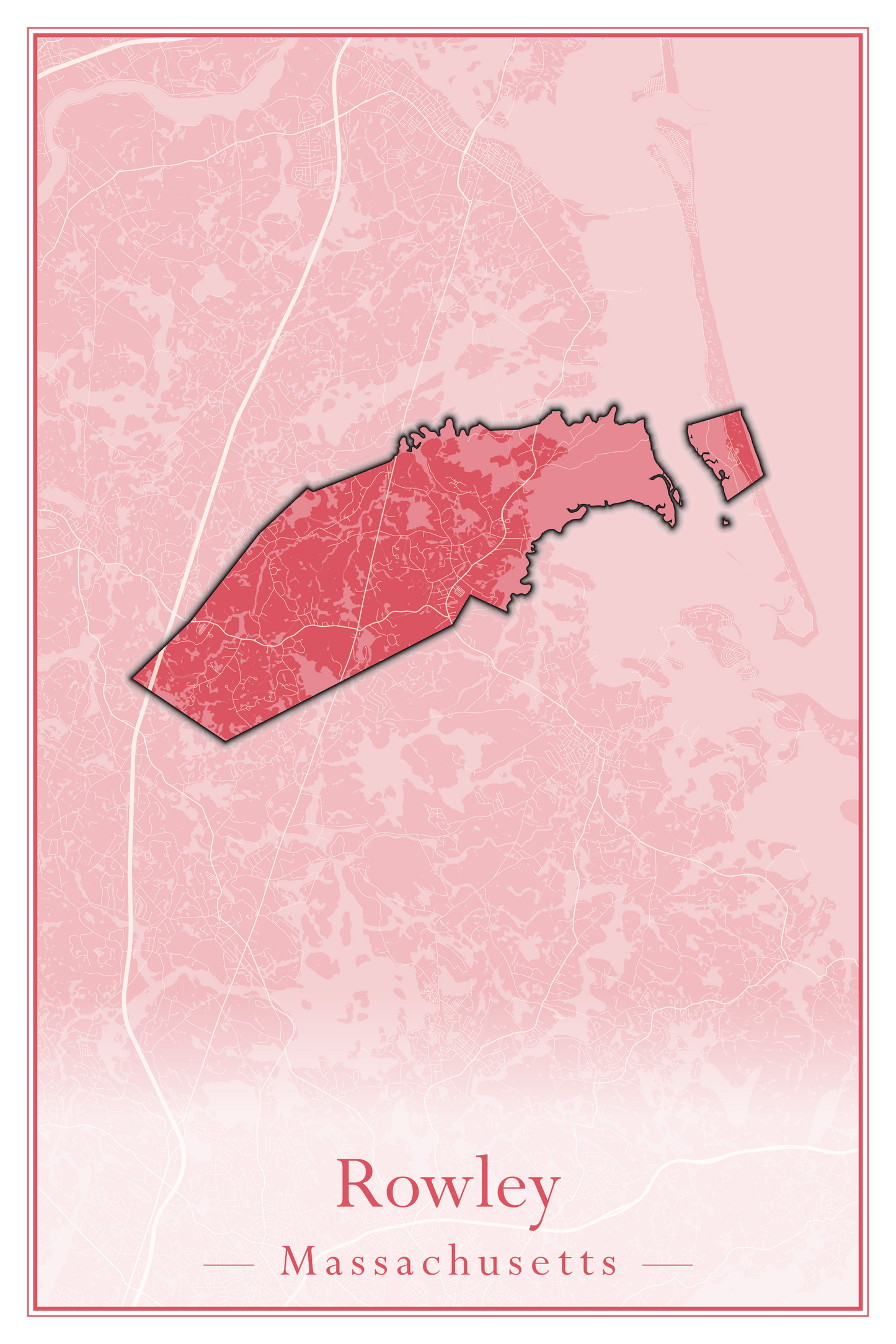 Massachusetts Towns - Street Map (Rowe - Russell)