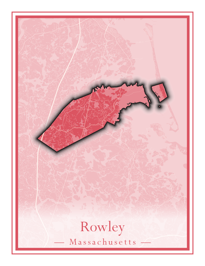 Massachusetts Towns - Street Map (Rowe - Russell)