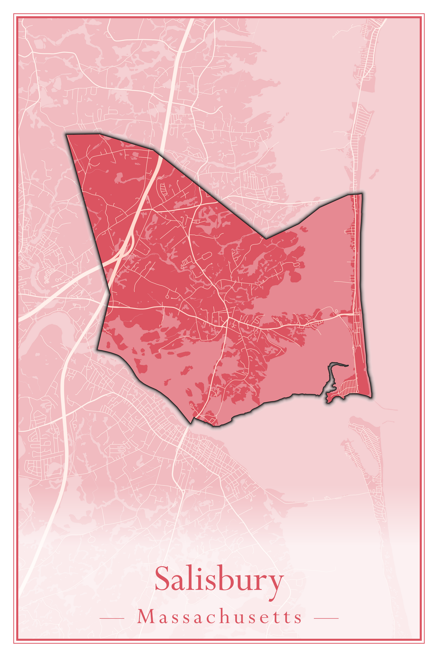 Massachusetts Towns - Street Map (Rutland - Sandisfield)