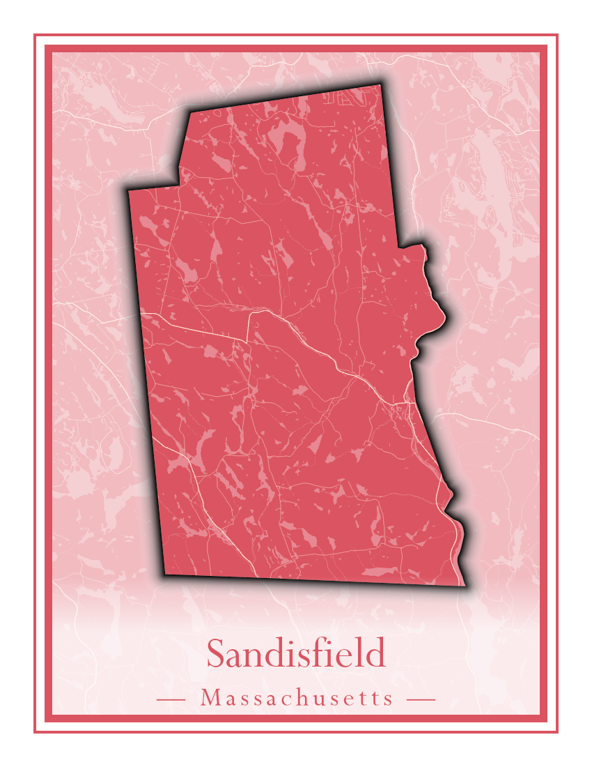 Massachusetts Towns - Street Map (Rutland - Sandisfield)