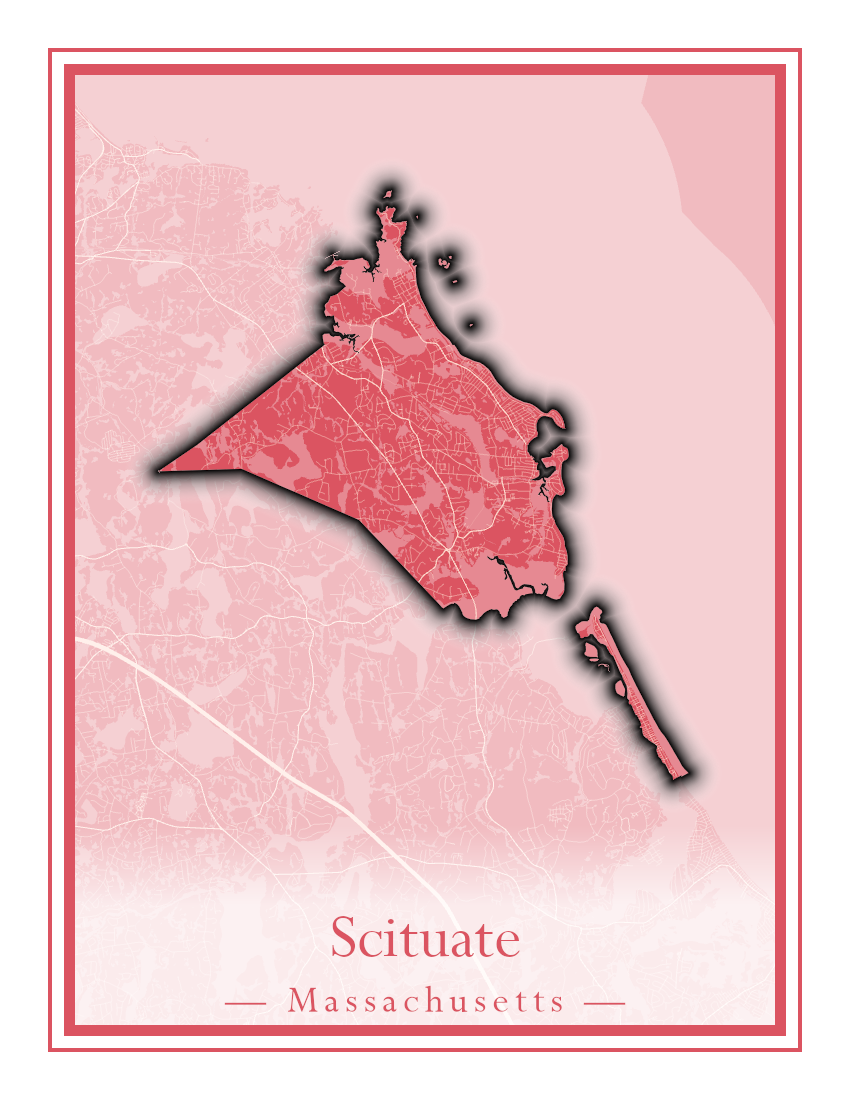 Massachusetts Towns - Street Map (Sandwich - Scituate)