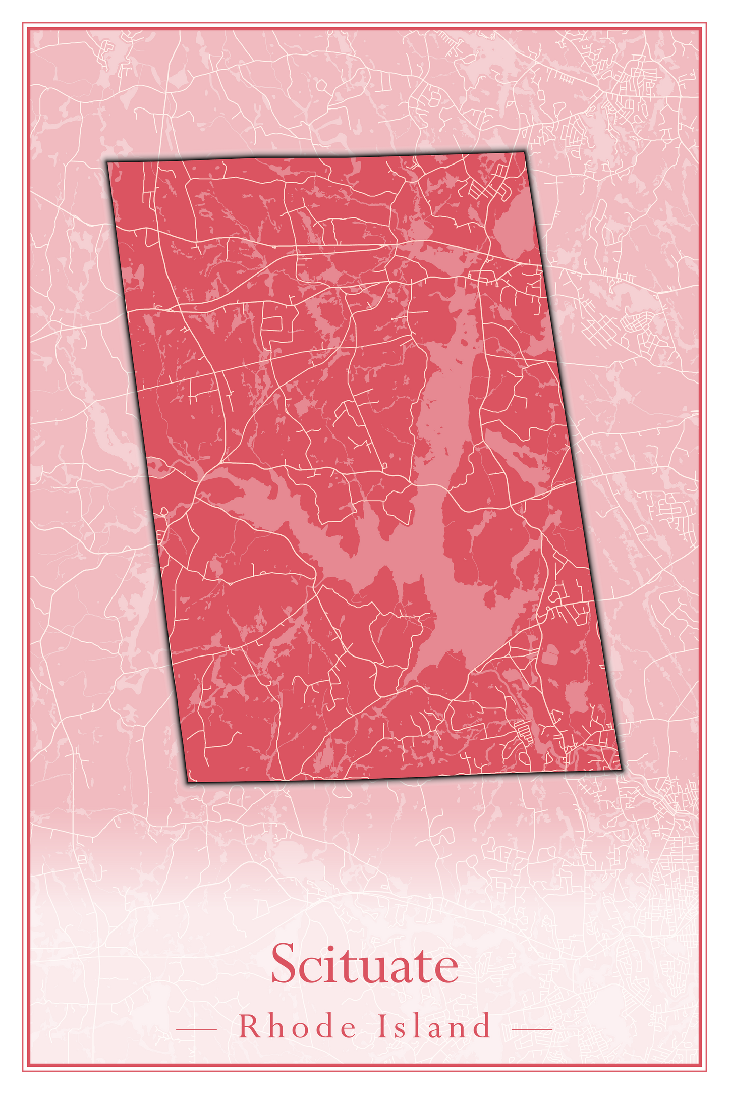 Rhode Island Towns - Street Map (Richmond - South Kingstown)