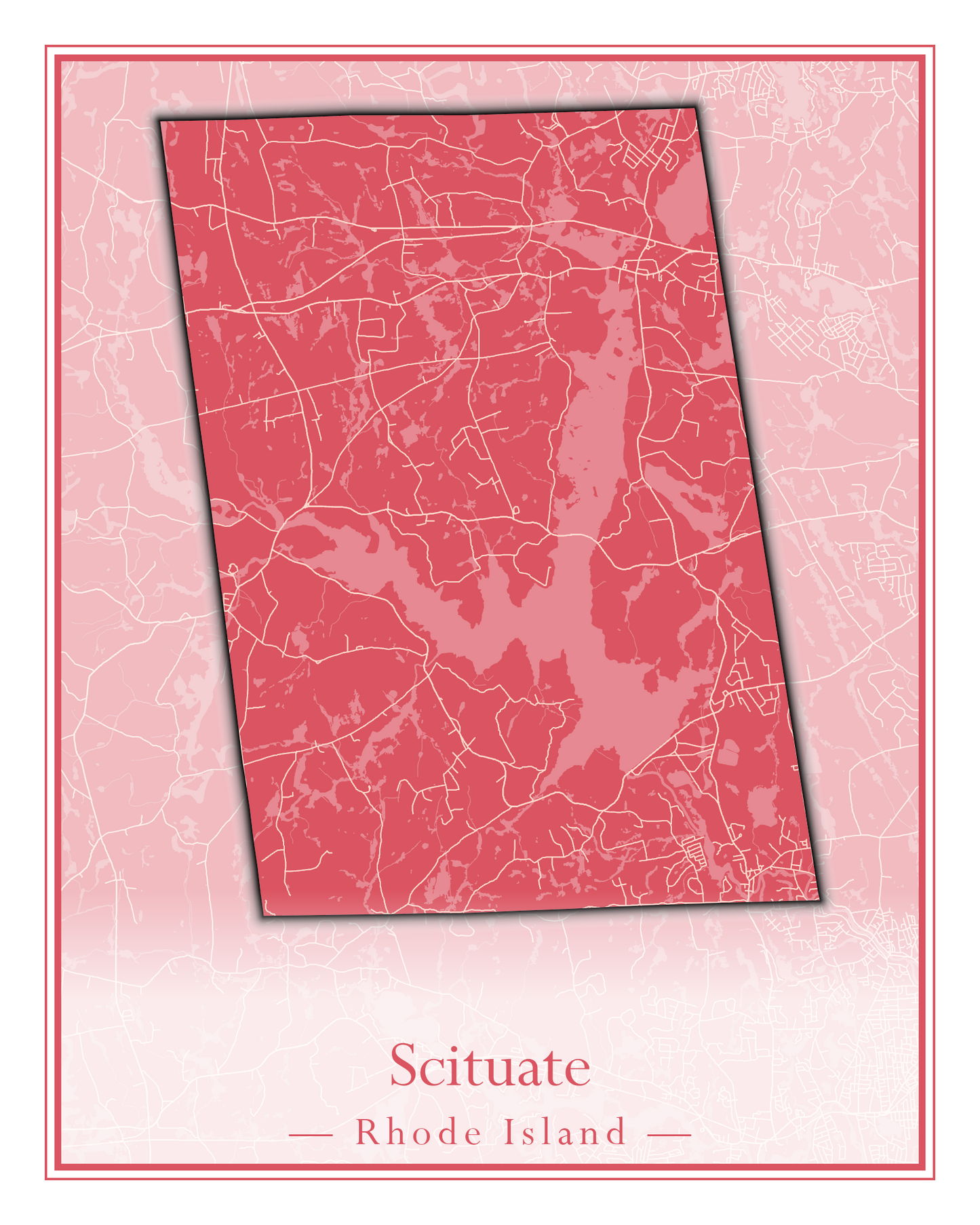 Rhode Island Towns - Street Map (Richmond - South Kingstown)