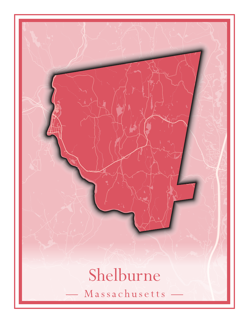 Massachusetts Towns - Street Map (Seekonk - Shelburne)