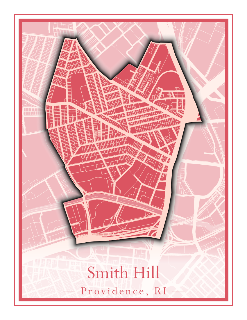 Providence Neighborhoods - Street Map (Silver Lake - Upper South Providence)