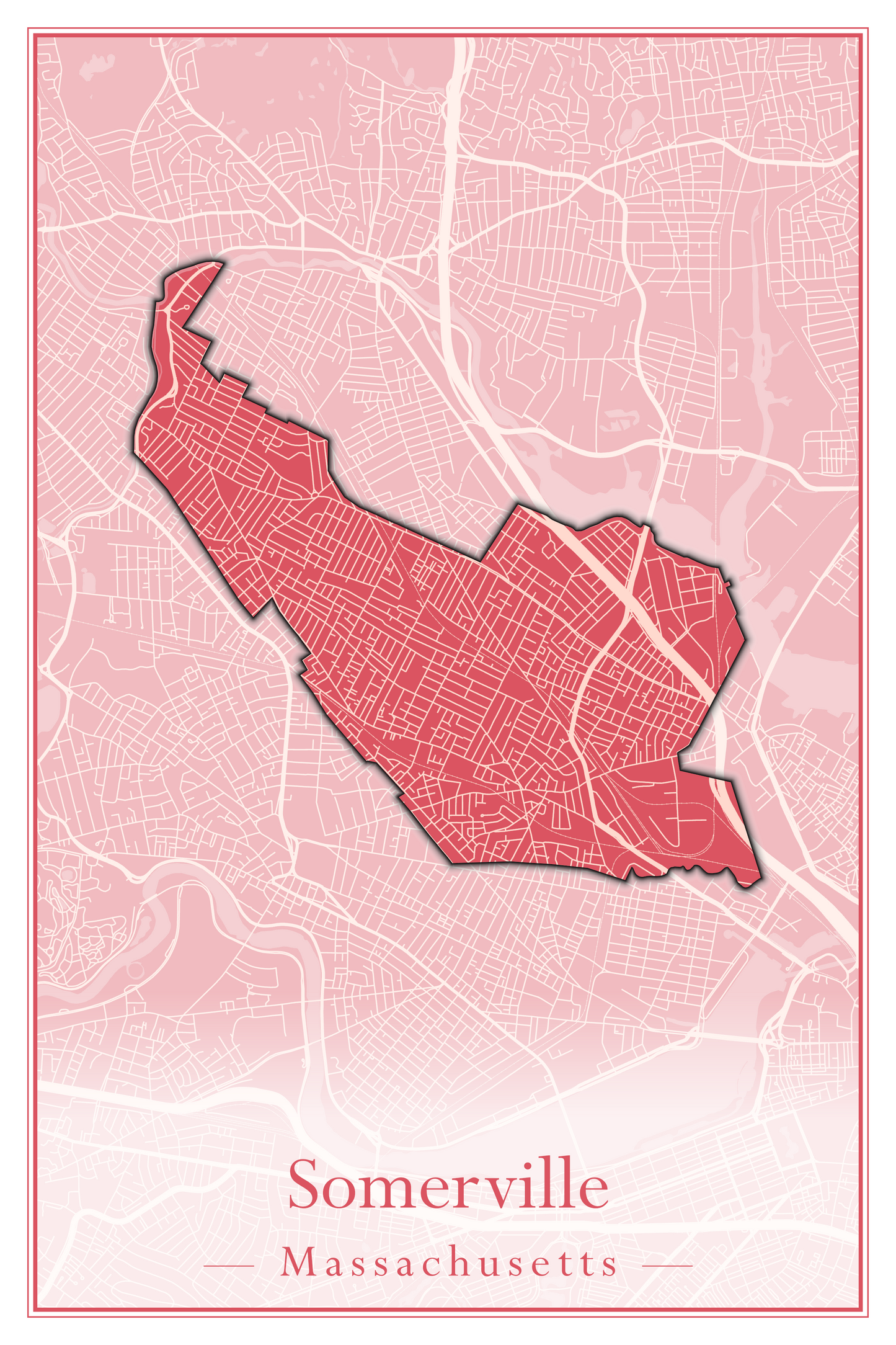 Massachusetts Towns - Street Map (Somerset - Southampton)