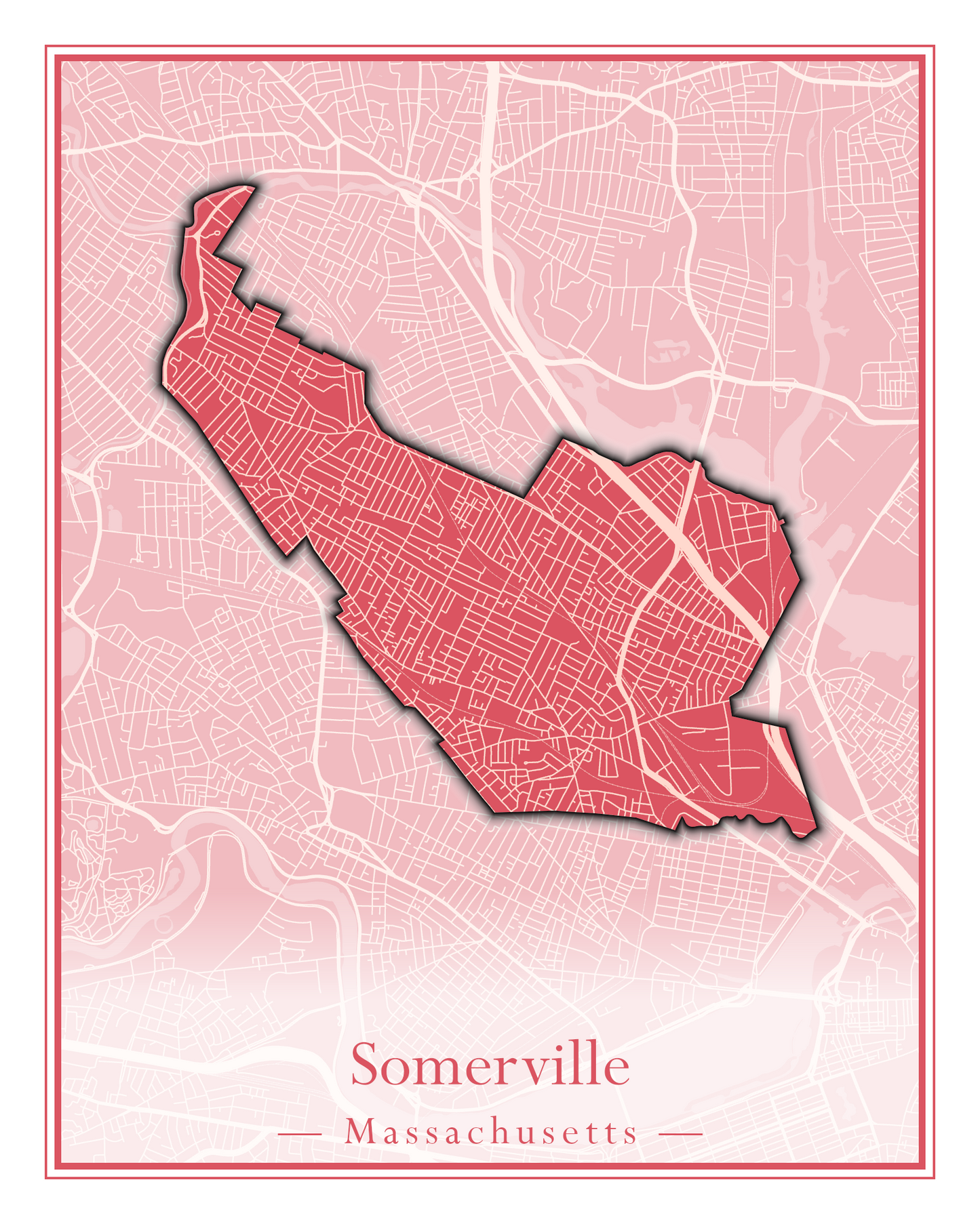 Massachusetts Towns - Street Map (Somerset - Southampton)