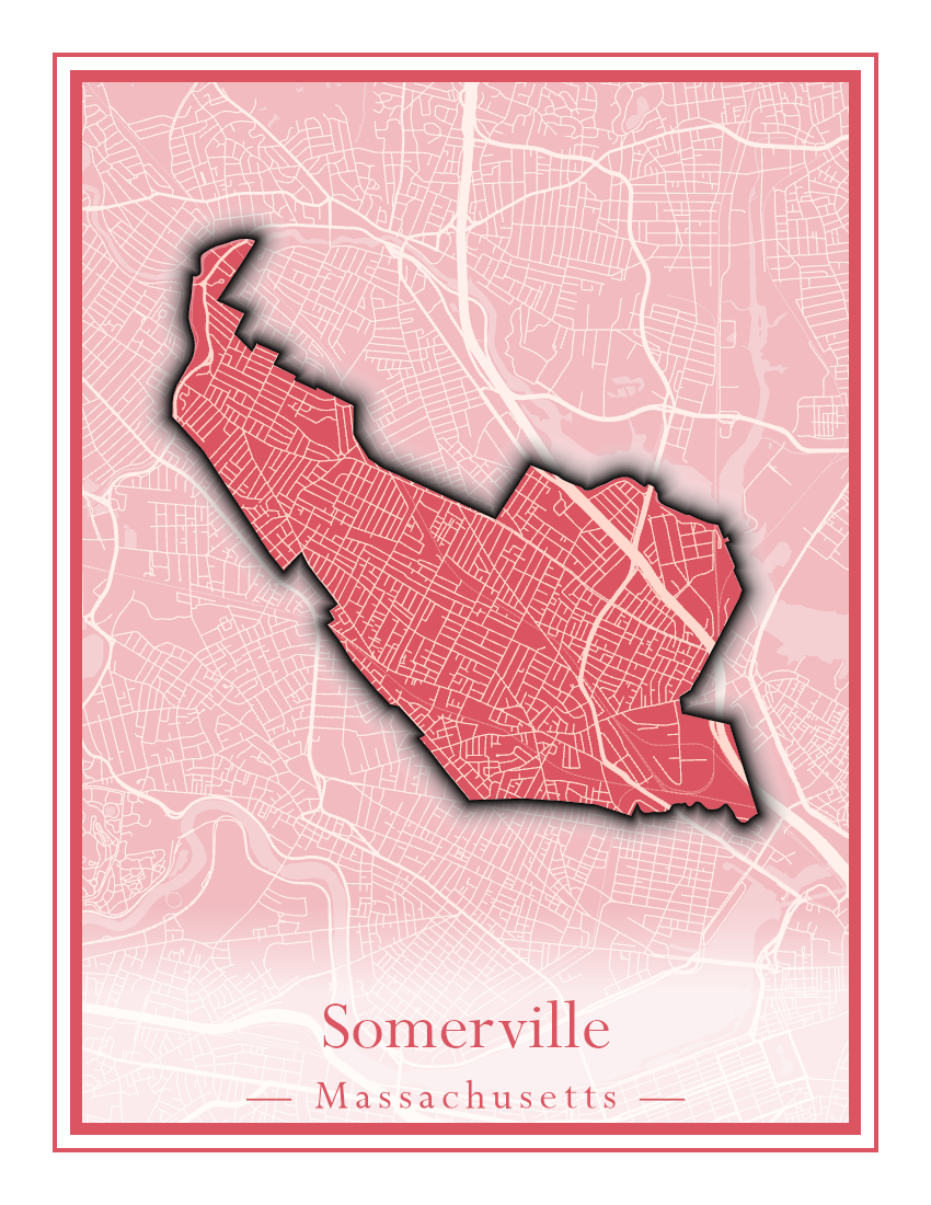 Massachusetts Towns - Street Map (Somerset - Southampton)