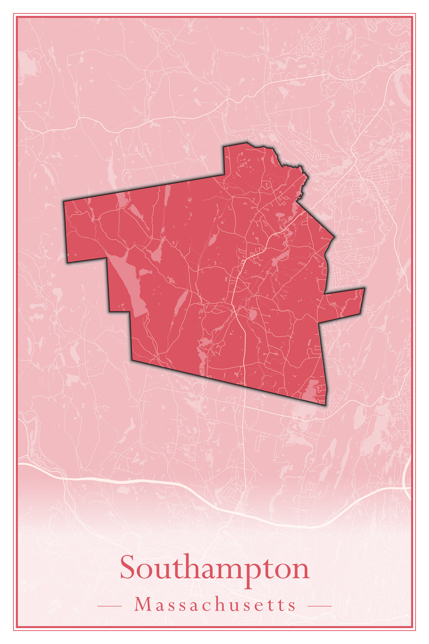 Massachusetts Towns - Street Map (Somerset - Southampton)