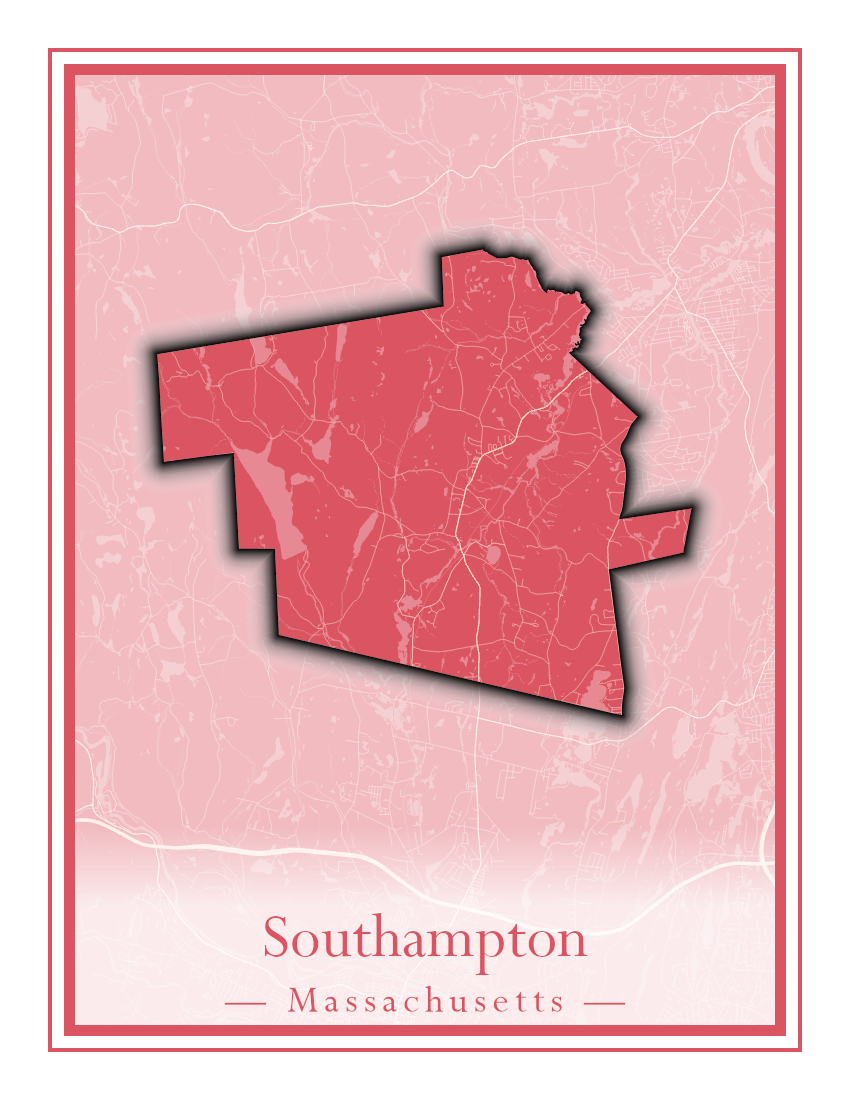 Massachusetts Towns - Street Map (Somerset - Southampton)